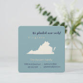 Neue Zuhause Virginia Bewegende Ankündigung Postka (Stehend Vorderseite)