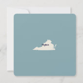 Neue Zuhause Virginia Bewegende Ankündigung Postka (Rückseite)