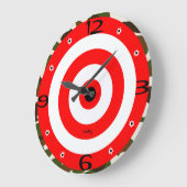 Neue Zuhause Wall Room Timepiece Camouflage Target Große Wanduhr (Winkel)