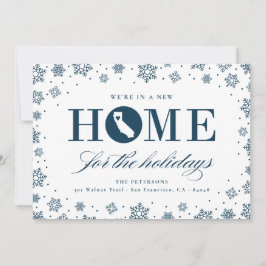 Neue Zuhause Weihnachts-Ankündigung über die Beweg