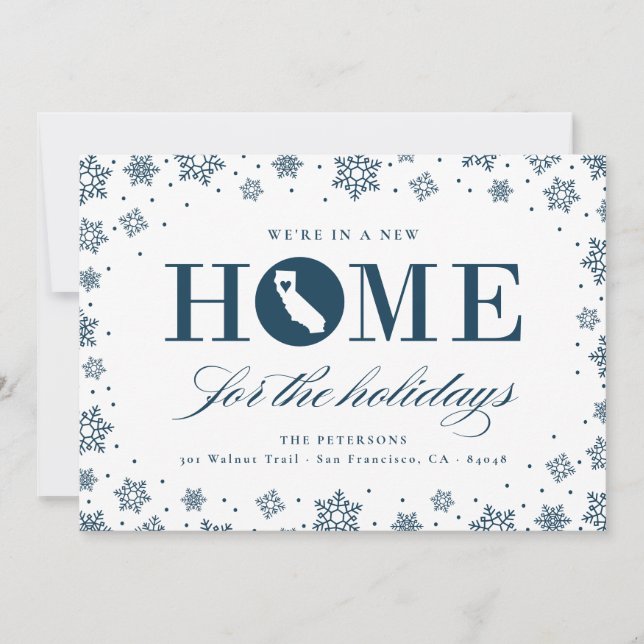 Neue Zuhause Weihnachts-Ankündigung über die Beweg (Vorderseite)