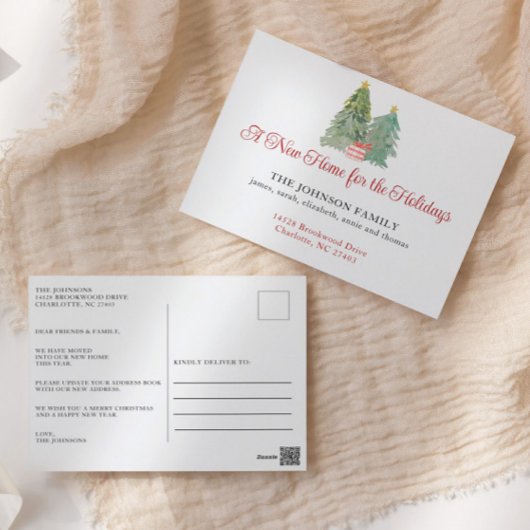 Neue Zuhause Weihnachtskarte Postkarte