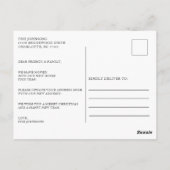 Neue Zuhause Weihnachtskarte Postkarte (Rückseite)