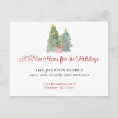 Neue Zuhause Weihnachtskarte Postkarte (Vorderseite)