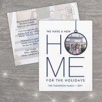 Neue Zuhause Weihnachtsschmuck 2 Foto Navy & White