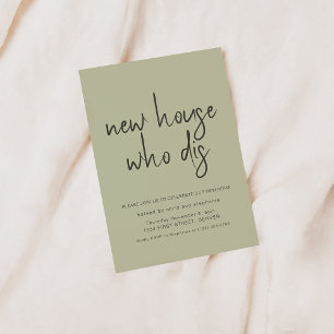 Neue Zuhause Who Dis Housewarming Party Einladung