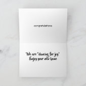 **NEUE ZUHAUSE** WIR DANKEN AUF FREUDE FÜR "SIE" KARTE (Innenseite)