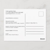 Neue Zuhause Wir haben die Aquarelltür verschoben Postkarte (Rückseite)