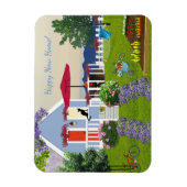 Neue Zuhause wünscht 3"x4" Foto Magnet (Vertikal)