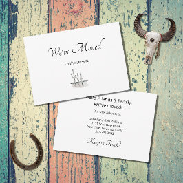 Neue Zuhause Wüstenaktuskaktus: Adressenänderung Ankündigung