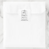 NEUE ZUHAUSE, ZUHAUSE SWEET ZUHAUSE SQUARE STICKER (Tasche)