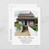 Neue Zuhause zum Ändern des Fotos der Adresse Ankündigungspostkarte (Vorne/Hinten)