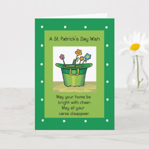 Neue Zuhause zum Ersten St. Patricks Tag mit Hat-B Karte