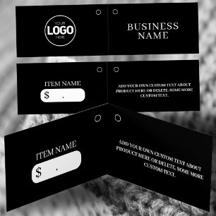 Neue, zweifaches Black Clothing Price-Logo-Hang-Ta