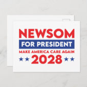 Neuem für den Präsidenten: Amerika kümmert sich wi Postkarte (Vorne/Hinten)