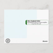 Neuengland Aster Symphotrichum Postkarte (Rückseite)