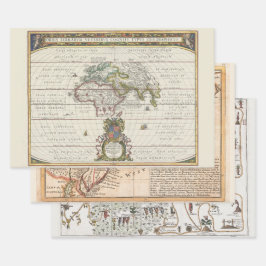 Neuengland Die seltenen Karten der Welt | Geschenkpapier Set