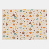 Neuengland Erntedank Nordost Herbstkapelle Geschenkpapier Set (Vorderseite)