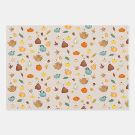 Neuengland Erntedank Nordost Herbstkapelle Geschenkpapier Set