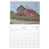 Neuengland Herbst Kalender (Jan 2027)
