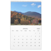 Neuengland Herbst Kalender (Jan 2027)