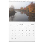 Neuengland Herbst Kalender (Mär 2026)