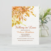 Neuengland Herbsteinladung Einladung (Stehend Vorderseite)