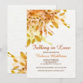 Neuengland Herbsteinladung Einladung (Vorne/Hinten)