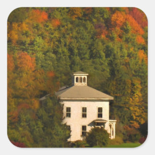 Neuengland Herbsthaus und Cupola Stickers