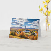 Neuengland Herbstlandschaft Karte (Gelbe Blume)