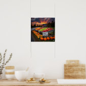 Neuengland Herbststand Poster (Küche)