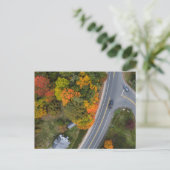 Neuengland Herbststraßen Postkarte (Stehend Vorderseite)