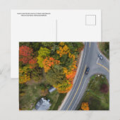 Neuengland Herbststraßen Postkarte (Vorne/Hinten)