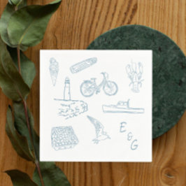 Neuengland Hochzeitscocktail Serviette