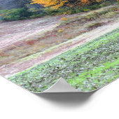 Neuengland Tabak Barn Herbst Blätter Natur Poster (Ecke)