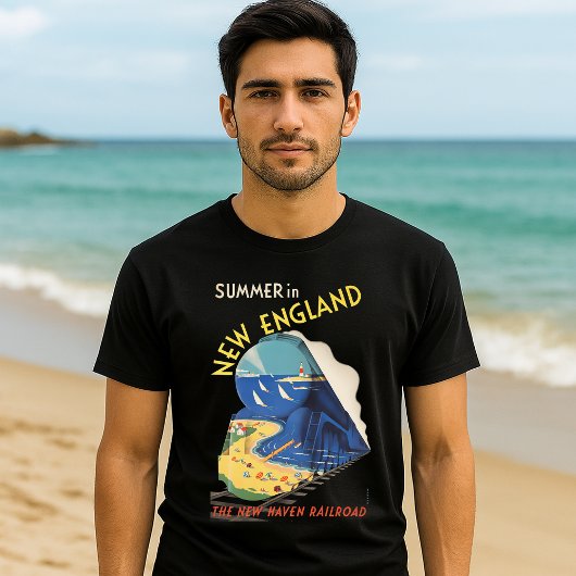 Neuengland Vintag Art-Deco T-Shirt