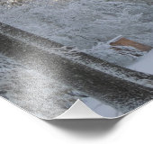 Neuengland Wintervormittag Fotodruck (Ecke)