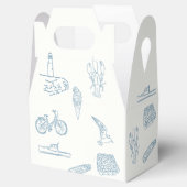 Neuengland zeichnend Hochzeit Geschenkschachtel (Geöffnet)