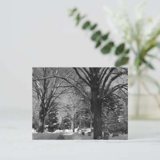 Neuenglands Winter Postkarte (Stehend Vorderseite)