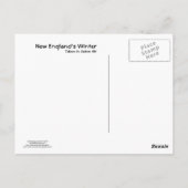 Neuenglands Winter Postkarte (Rückseite)