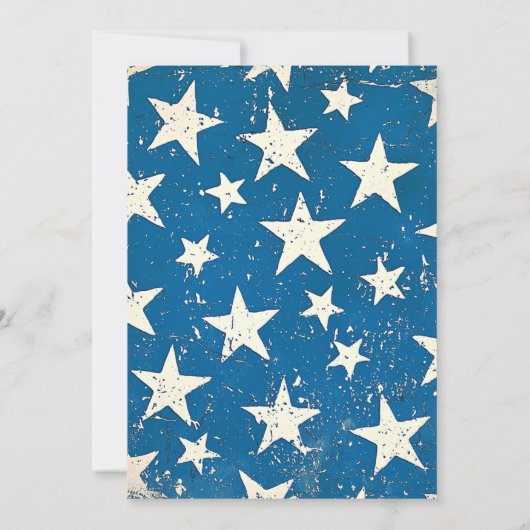 Neuer 4. Juli GRILLEN der Hinterhof-Fahne I USA Einladung (Rückseite)