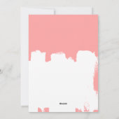 Neuer abstrakter Pinselstrich Feiertagskarte (Rückseite)