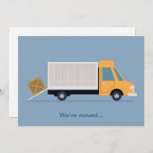 Neuer Adresswechsel LKW Niedlich blau Ankündigung (Vorne/Hinten)