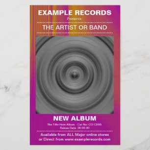Neuer Album-Launch - Farbe texturiert Flyer