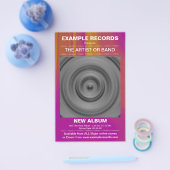 Neuer Album-Launch - Farbe texturiert Flyer (Einzeln)