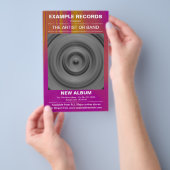 Neuer Album-Launch - Farbe texturiert Flyer (Handgriff)