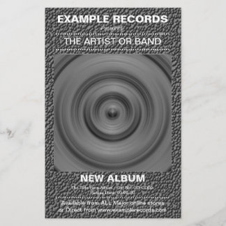Neuer Albumstart - Seltsame Stone Textur Flyer