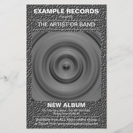 Neuer Albumstart - Seltsame Stone Textur Flyer (Vorne)