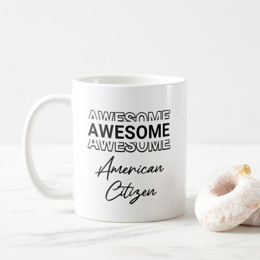 Neuer amerikanischer Bürger Naturalisierung Einwan Kaffeetasse (Mit Donut)