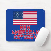 Neuer amerikanischer Staatsbürger mit Mousepad (Mit Mouse)
